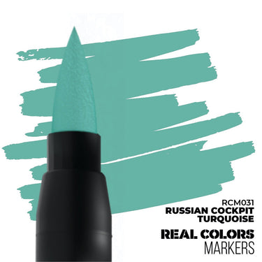 AK Interactive RC031 Real Colors Markers Russian Cockpit Turquoise